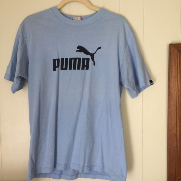 Puma Tops | Light Blue Tee | Poshmark